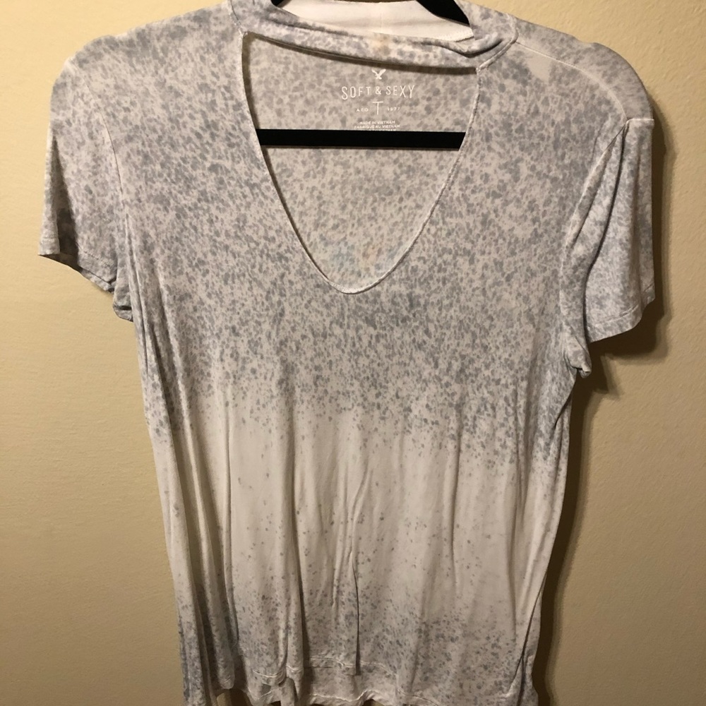 American Eagle Soft Cutout Tee